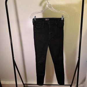 Abercrombie & fitch high rise super skinny jeans